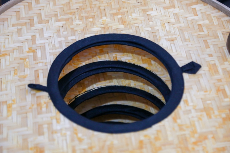 淡水客家凉帽由竹篾片编织而成 淡水客家凉帽由竹篾片编织而成