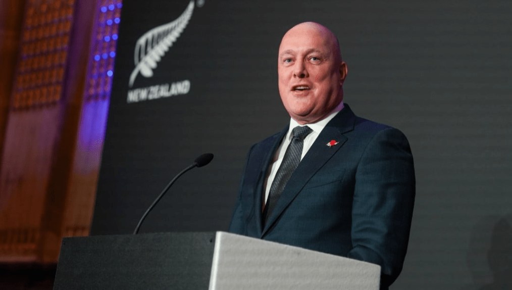 新西兰总理卢克森。 新西兰总理卢克森。