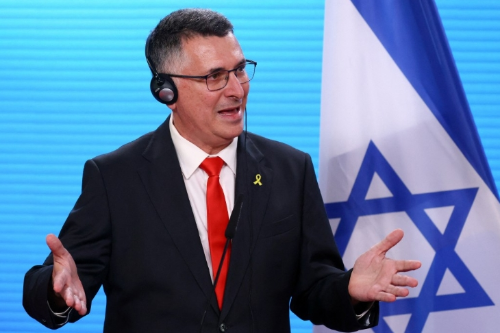 以色列外交部长萨尔。 路透社 以色列外交部长萨尔。 路透社