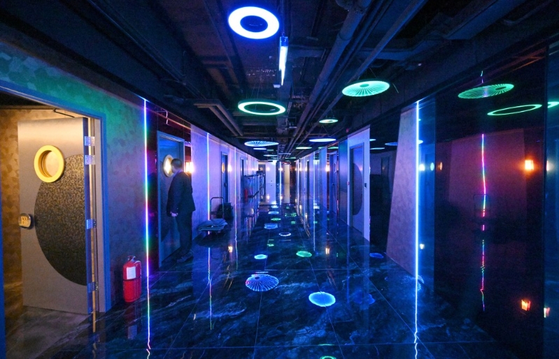 BBG场内的设计灵感源自中国传统五行元素。 BBG场内的设计灵感源自中国传统五行元素。