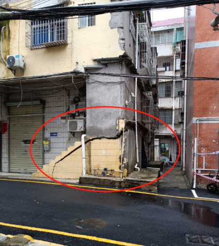 深圳一小区房屋沉降 深圳一小区房屋沉降