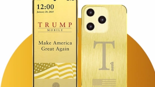美国总统特朗普的家族企业推出T1SM手机,要价499美元。 美国总统特朗普的家族企业推出T1SM手机,要价499美元。