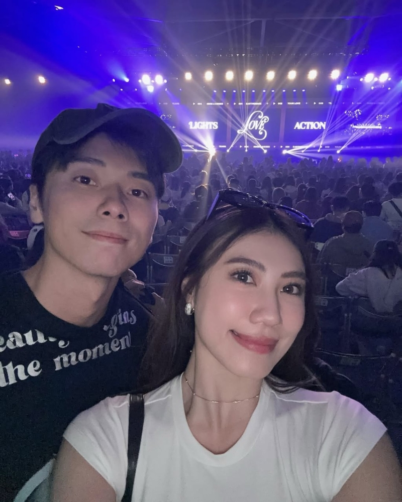 蔣政和女友。 蔣政和女友。