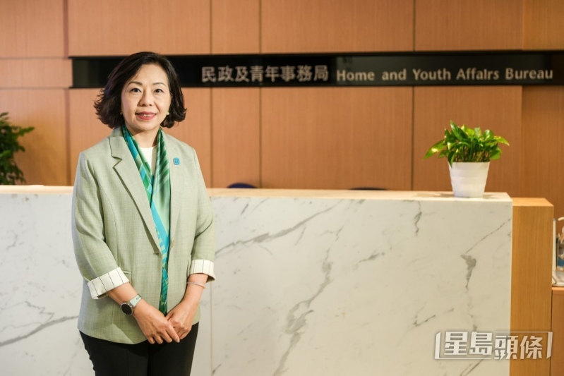 民政及青年事务局局长麦美娟。 民政及青年事务局局长麦美娟。
