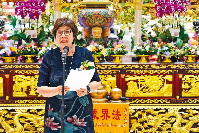 香港园艺学会名誉会长蔡素玉 香港园艺学会名誉会长蔡素玉