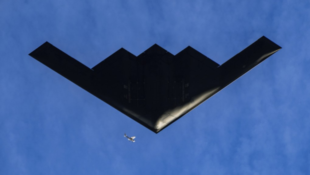 美国B-2轰炸机。 美联社 美国B-2轰炸机。 美联社