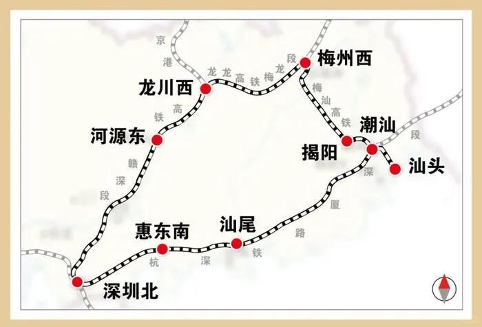 这条由深圳北至深圳北首次开行的环形高峰线,会途经深圳坪山、潮汕等地。 这条由深圳北至深圳北首次开行的环形高峰线,会途经深圳坪山、潮汕等地。