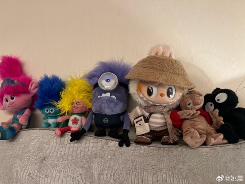 据悉,姚晨去年购入的限量版LABUBU,已升值至¥4999。微博@姚晨 据悉,姚晨去年购入的限量版LABUBU,已升值至¥4999。微博@姚晨