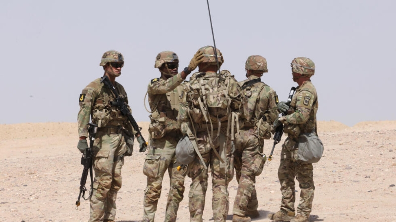 伊朗称可能袭中东美军基地报复。 法新社 伊朗称可能袭中东美军基地报复。 法新社