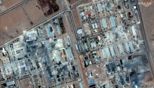 伊朗伊斯法罕核设施遭美国空袭后卫星画面。路透社 伊朗伊斯法罕核设施遭美国空袭后卫星画面。路透社