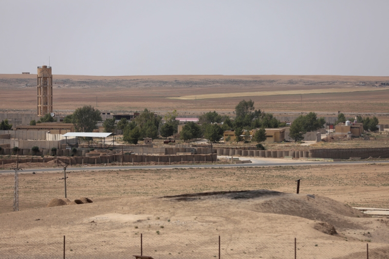 2025年6月8日,美国叙利亚哈塞卡军事基地的美军最近撤离。路透社.jpg 2025年6月8日,美国叙利亚哈塞卡军事基地的美军最近撤离。路透社.jpg