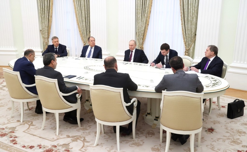 2025年6月23日,俄国总统普京会晤伊朗外长。 克宫 2025年6月23日,俄国总统普京会晤伊朗外长。 克宫