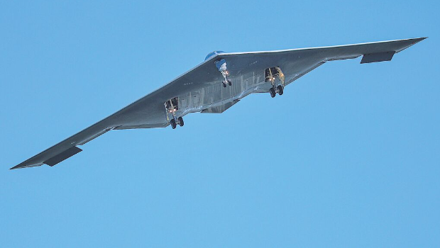 图为B-2轰炸机。 图为B-2轰炸机。