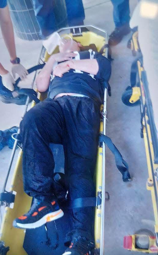 姜涛由海事处外判商船只救起 姜涛由海事处外判商船只救起