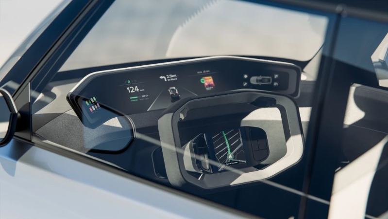 车厢内部用上全景式数码仪表板,軚盘亦有导航萤幕。 车厢内部用上全景式数码仪表板,軚盘亦有导航萤幕。