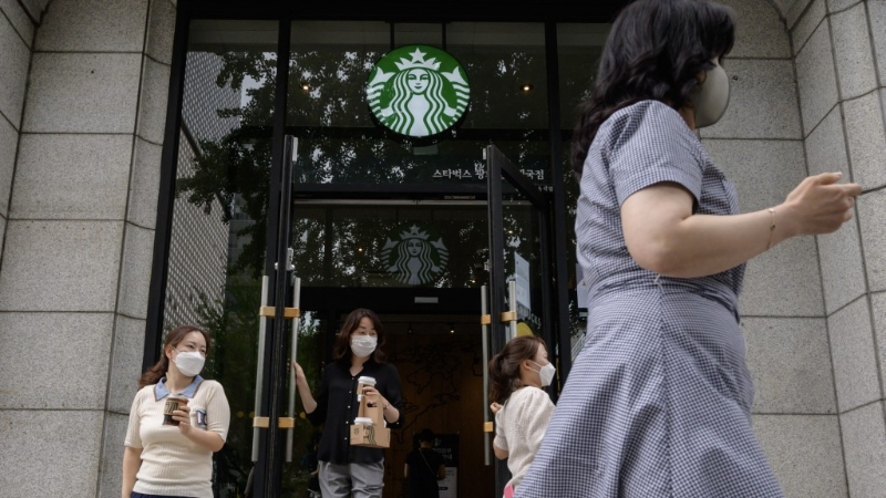 韩国星巴克分店。 韩国星巴克分店。