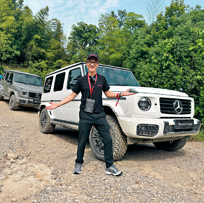 笔者首次可在极端路况体验纯电动G580越野能耐。 笔者首次可在极端路况体验纯电动G580越野能耐。