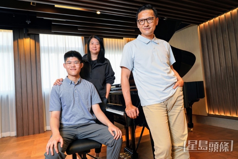 陈锦鸿、杜雯惠陪伴儿子陈驾桦成长。 叶伟豪摄 陈锦鸿、杜雯惠陪伴儿子陈驾桦成长。 叶伟豪摄