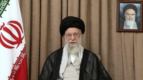 伊朗最高领袖哈梅内伊在伊以停火后首次发表电视讲话。新华社 伊朗最高领袖哈梅内伊在伊以停火后首次发表电视讲话。新华社