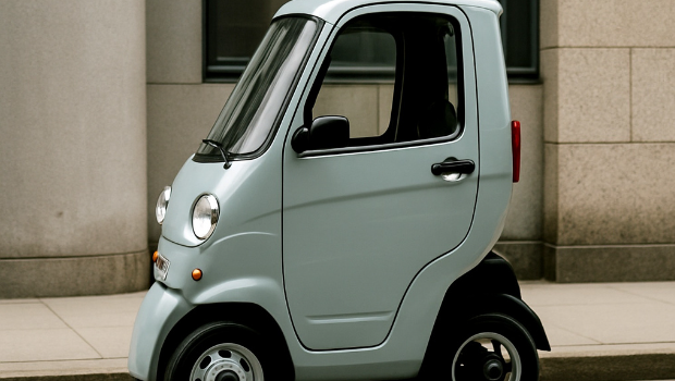 男子驾驶号称“全球最窄的Fiat Panda”的单人座车 男子驾驶号称“全球最窄的Fiat Panda”的单人座车