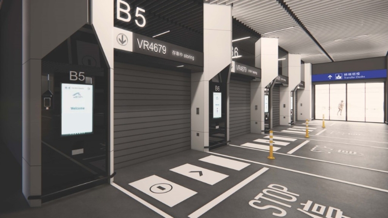 “转机停车场”内部。 “转机停车场”内部。