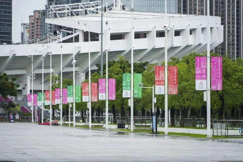 随着十五运会的临近,广州全运宣传氛围满满 随着十五运会的临近,广州全运宣传氛围满满