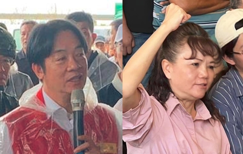 赖清德(左)2024大选获4成选票,但在陈玉铃(右)罢免案,挺绿仅开出选区1成选票。 赖清德(左)2024大选获4成选票,但在陈玉铃(右)罢免案,挺绿仅开出选区1成选票。