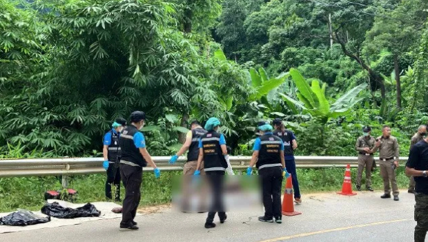 一名中国男子被弃尸于泰国清迈府丛林内。 一名中国男子被弃尸于泰国清迈府丛林内。