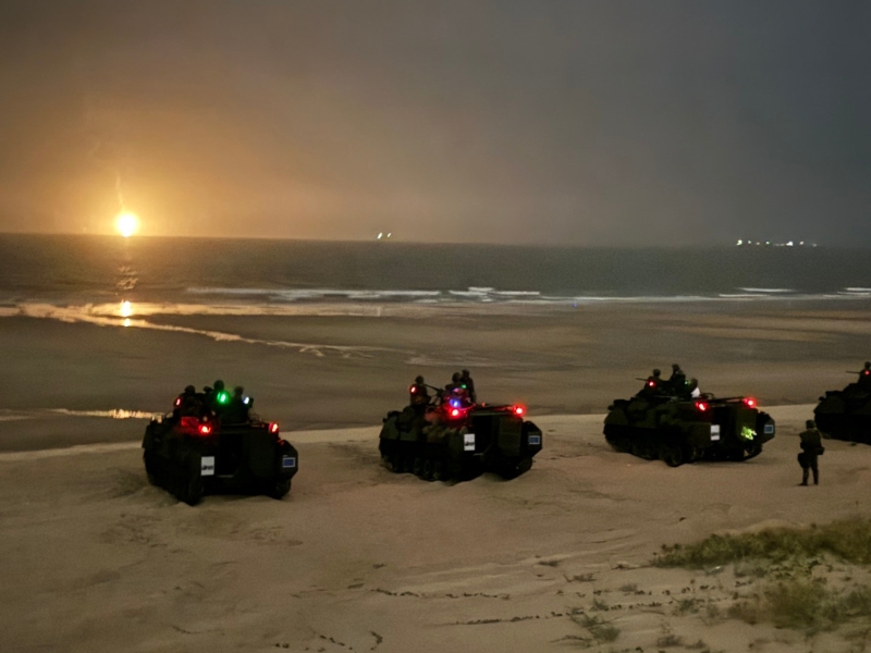 2025年07月14日金门县/金门防卫指挥部14日实施“汉光41号”演习实弹射击。 2025年07月14日金门县/金门防卫指挥部14日实施“汉光41号”演习实弹射击。