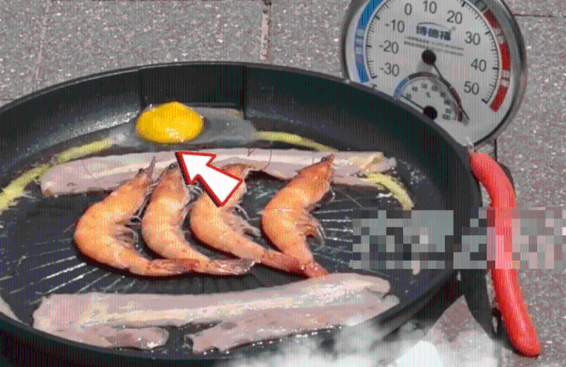 内媒记者实测郑州路面煎蛋烤虾。 内媒记者实测郑州路面煎蛋烤虾。