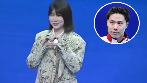 内地网红“多肉饱饨”曾自称是中国“蛙王”覃海洋(圆图)未婚妻。 内地网红“多肉饱饨”曾自称是中国“蛙王”覃海洋(圆图)未婚妻。