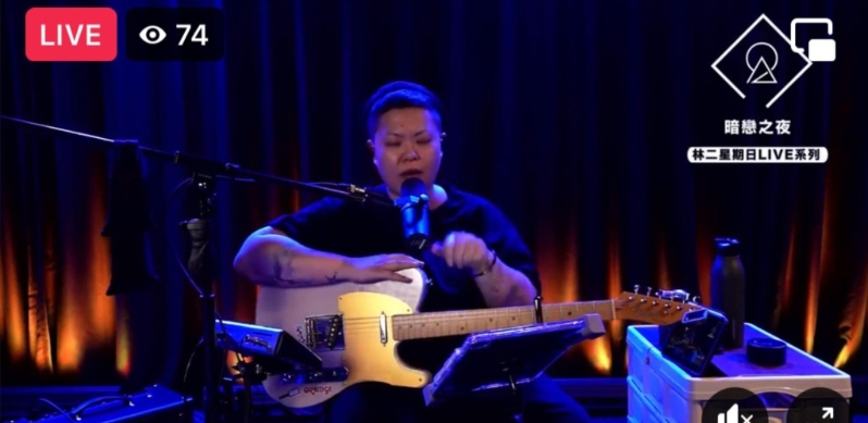 林二汶的facebook直播观看人数亦冇乜人睇。 (网民截图) 林二汶的facebook直播观看人数亦冇乜人睇。 (网民截图)