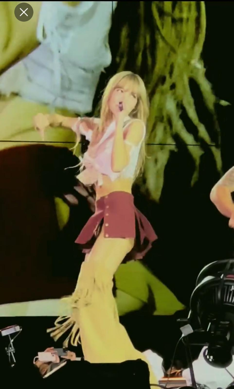 有网民质疑Lisa没有穿打底裤。 有网民质疑Lisa没有穿打底裤。