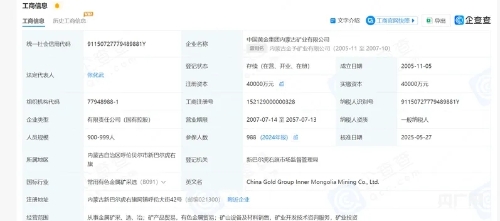 中金内蒙古矿业企业信息 中金内蒙古矿业企业信息
