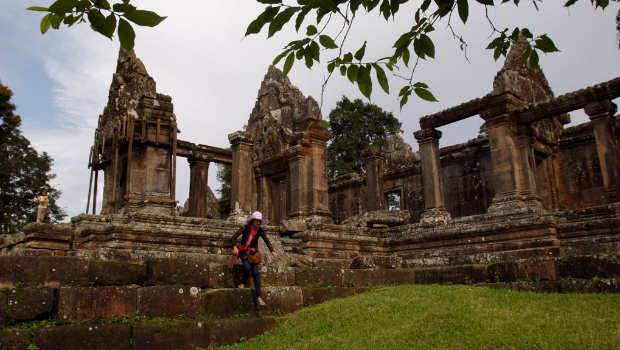 位于泰柬边境附近的柬埔寨柏威夏古寺(Preah Vihear Temple)资料照 位于泰柬边境附近的柬埔寨柏威夏古寺(Preah Vihear Temple)资料照