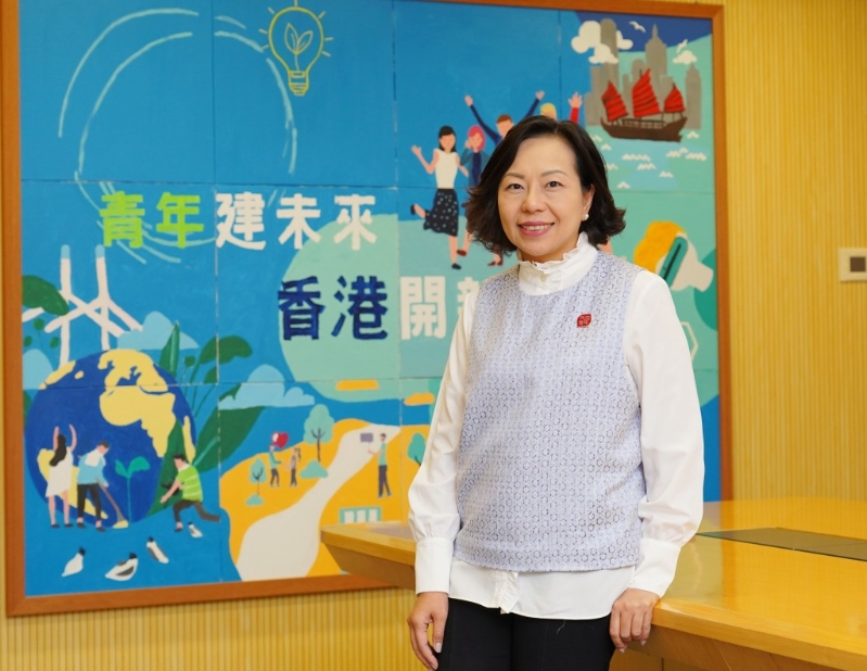 民政及青年事务局局长麦美娟。 民政及青年事务局局长麦美娟。