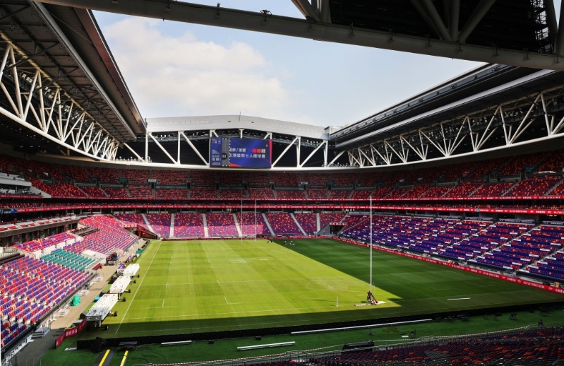 启德主场馆内的草地使用百慕达草种,是最适合香港气候的草种。 启德主场馆内的草地使用百慕达草种,是最适合香港气候的草种。