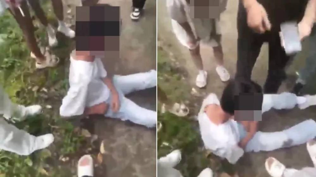 江西6学生围殴1同学,欺凌者叫嚣“我未满16岁!”。 江西6学生围殴1同学,欺凌者叫嚣“我未满16岁!”。
