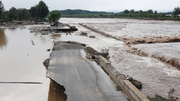 北京暴雨灾情。 北京暴雨灾情。