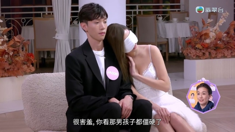 李芷晴在《女神配对计划》中表现得对Jacob好感兴趣。 李芷晴在《女神配对计划》中表现得对Jacob好感兴趣。