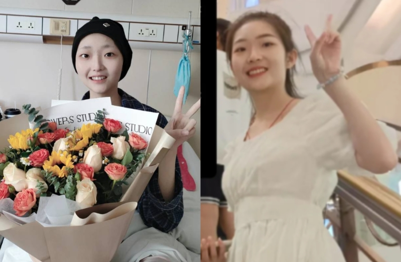 20歲網紅小雯抗胃癌1年半離世。(圖/小紅書 亮晶晶的雯仔)