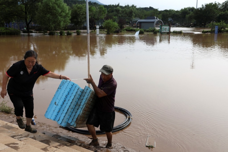 北京暴雨灾情。 北京暴雨灾情。