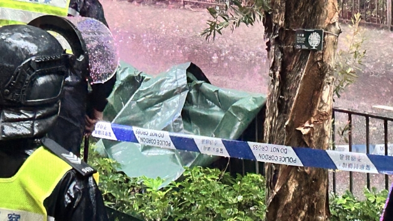 下身用帐篷遮盖。 下身用帐篷遮盖。