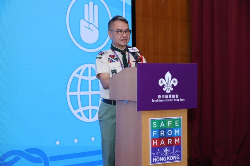 香港童军总会香港总监黎伟生。 香港童军总会香港总监黎伟生。