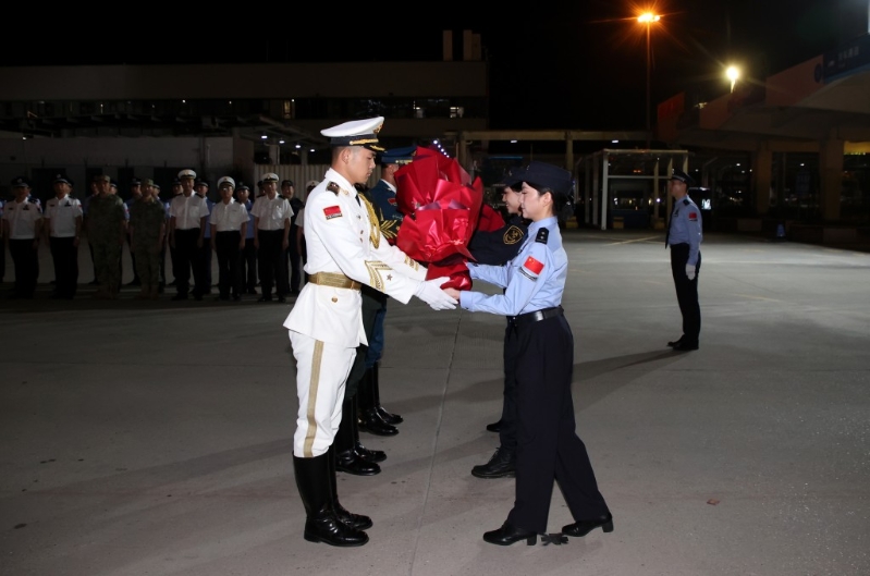 解放军驻港部队第28次建制单位轮换于8月22日顺利完成 解放军驻港部队第28次建制单位轮换于8月22日顺利完成
