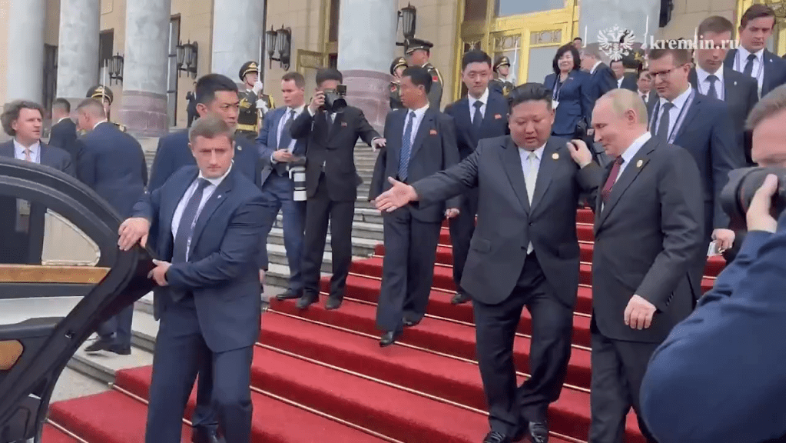 普京与金正恩 普京与金正恩