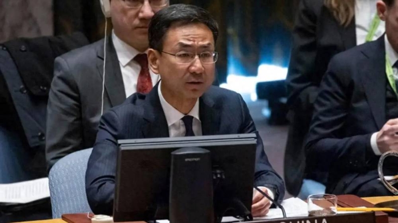 中国常驻联合国副代表耿爽。 中国常驻联合国副代表耿爽。