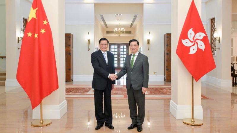 李家超与最高人民检察院党组书记、检察长应勇会面 李家超与最高人民检察院党组书记、检察长应勇会面