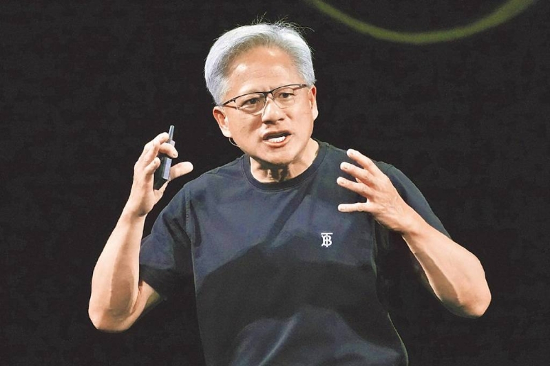 英伟达执行长黄仁勋。 英伟达执行长黄仁勋。