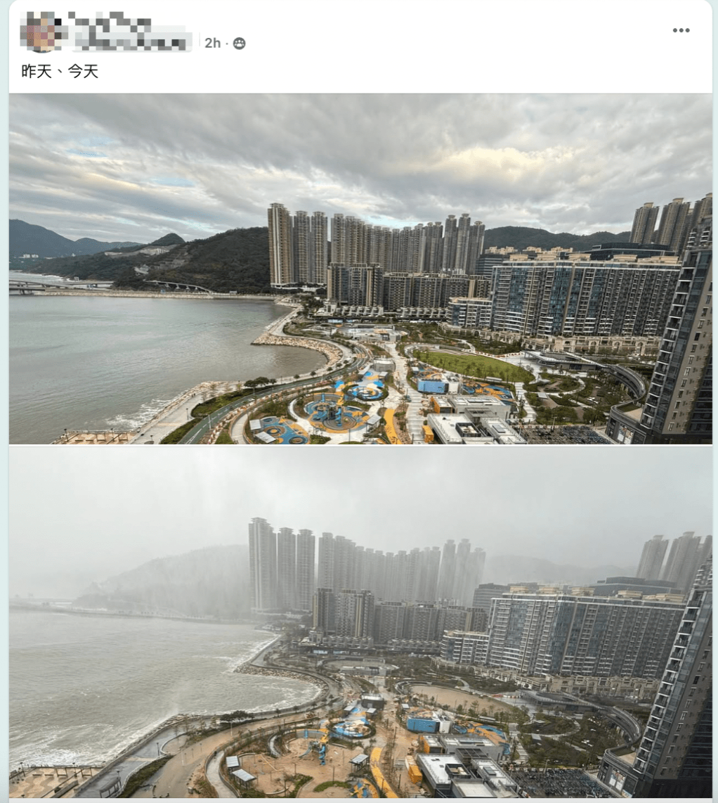 有街坊感叹,超强台风桦加沙吹袭后,将军澳南海滨一夜变得满目疮痍。 有街坊感叹,超强台风桦加沙吹袭后,将军澳南海滨一夜变得满目疮痍。